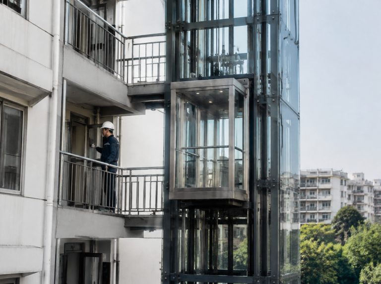 平凉旧楼加建观光电梯